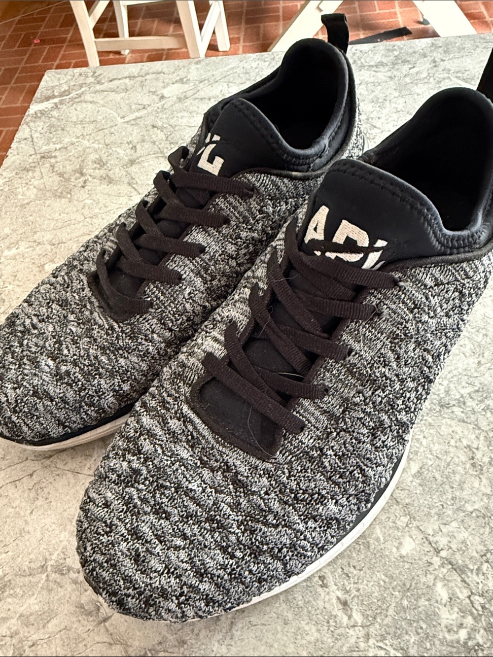 APL Men’s Athletic Shoes in Black and Gray